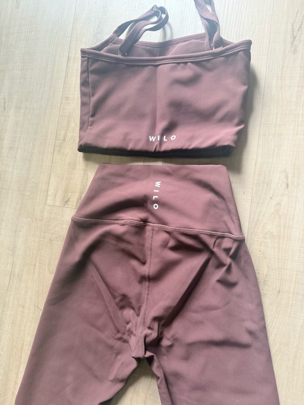 Wilo Women’s High-Waist Leggings in Mauve Brown